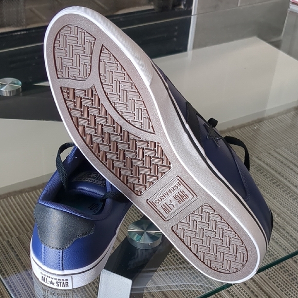 Converse Men's Navy and Black Sneakers - Picture 6 of 6